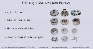 Các loại cánh máy bơm Pentax