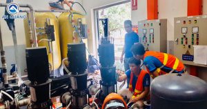 Bảo dưỡng máy bơm công nghiệp Grundfos