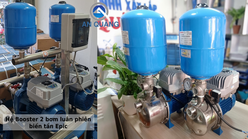 Hệ thống máy bơm tăng áp biến tần pentax